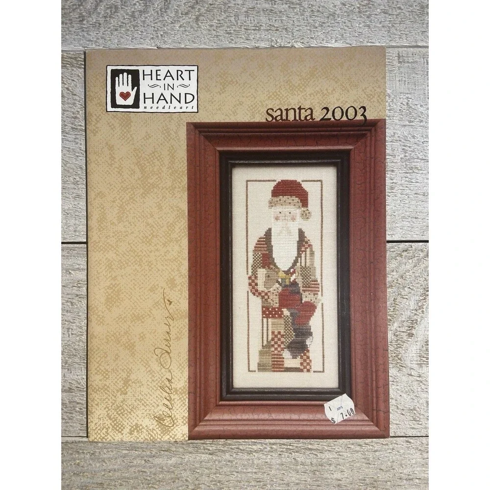 Heart In Hand Santa 2003 Counted Cross Stitch Pattern